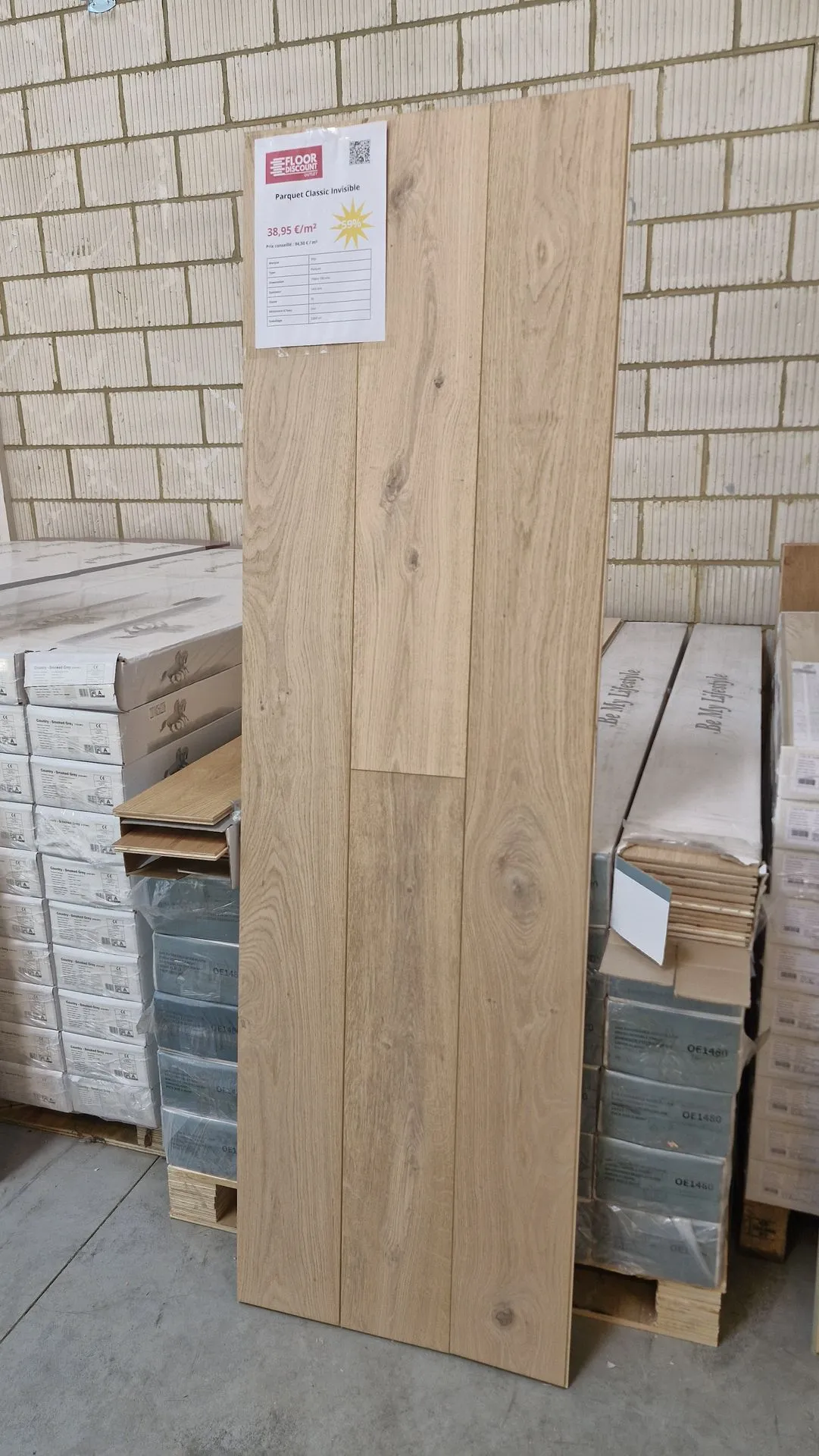 [Parquet vernis invisible, 1900 x 190 mm, 14/2] YTD Parquet Classic Invisible