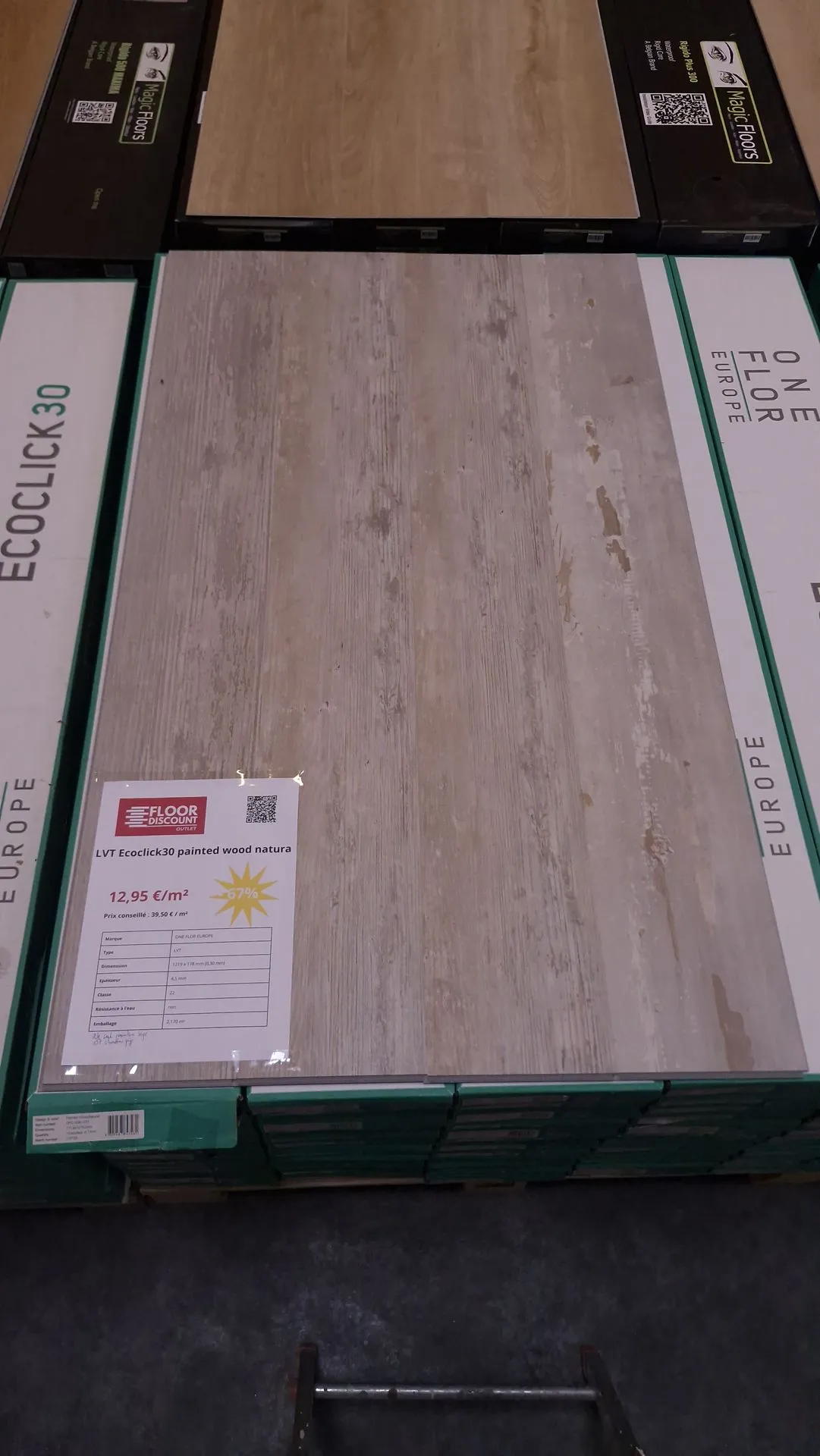 ONEFLOR Ecoclick30 Painted Wood Natural